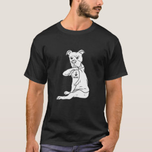 Camiseta Mujeres a las que amo a mamá Pitbull aman a dueña 