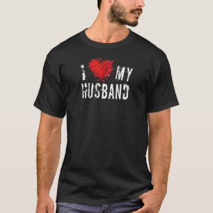 Camiseta Mujeres a las que amo a mi marido Parejas de Coraz