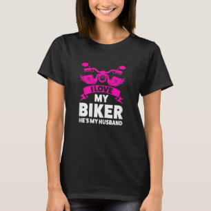 Camiseta Mujeres a las que amo a mi motociclista es mi mari