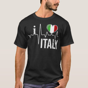 Camiseta Mujeres a las que amo la bandera italiana del lati