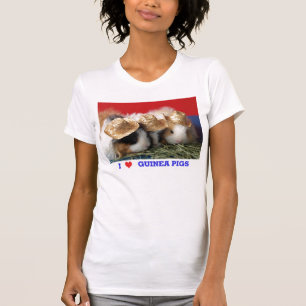 Camiseta Mujeres a las que amo los cerdos de Guinea en cami