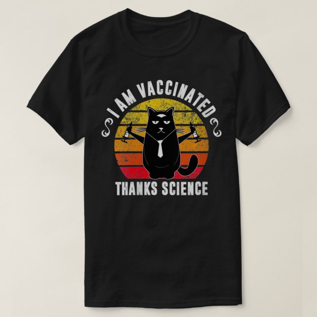 Camiseta Mujeres a las que estoy vacunado gracias a un gato (Diseño del anverso)
