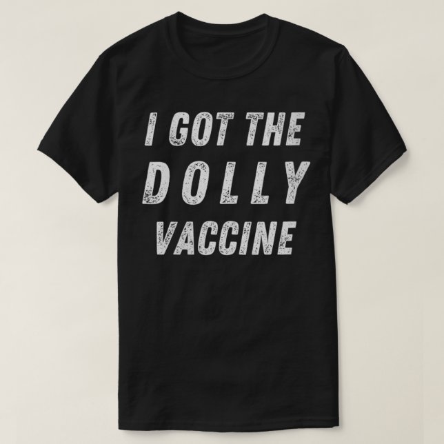 Camiseta Mujeres a las que le dieron la vacuna Dolly VNeck (Diseño del anverso)