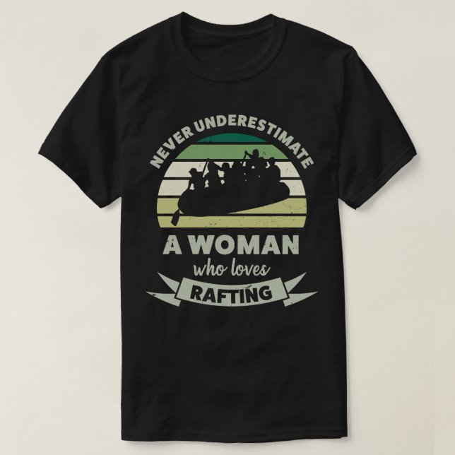 Camiseta Mujeres a las que les encanta Rafting Funny Gifts  (Diseño del anverso)