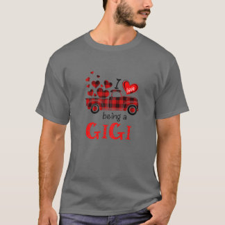 Camiseta Mujeres a las que me encanta ser Gigi Red Plaid Dí