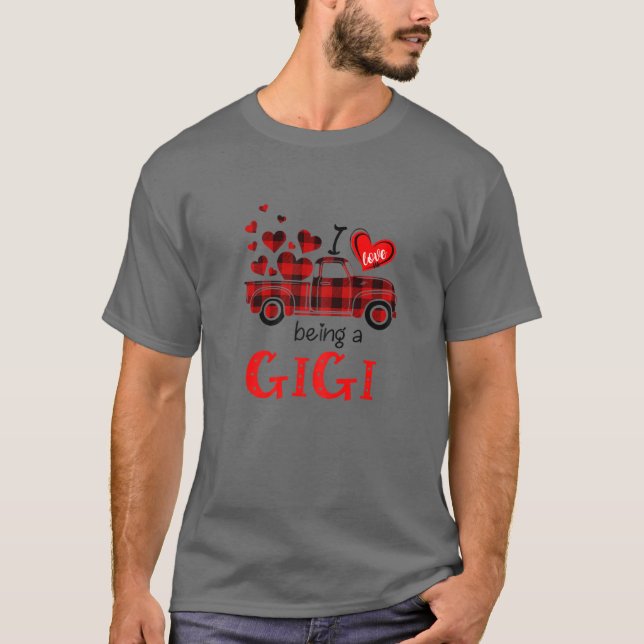 Camiseta Mujeres a las que me encanta ser Gigi Red Plaid Dí (Anverso)