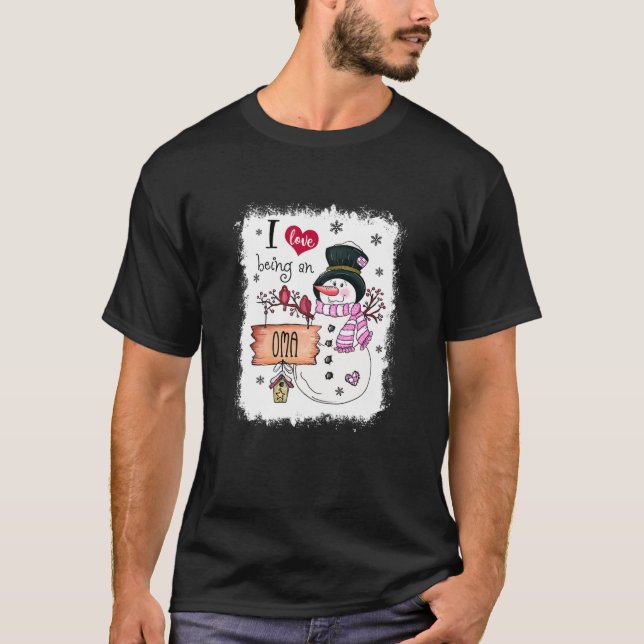 Camiseta Mujeres A Las Que Me Encanta Ser Navidades De Snow (Anverso)