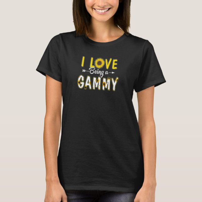 Camiseta Mujeres a las que me encanta ser un girasol GAMMY (Anverso)