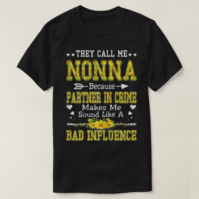 Camiseta Mujeres A Las Que Me Llaman Nonna Por Ser Socio En (Diseño del anverso)