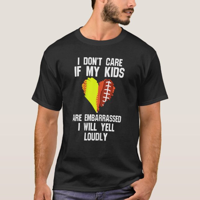 Camiseta Mujeres a las que no me importa si mis hijos están (Anverso)