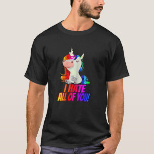 Camiseta Mujeres A Las Que Odio A Todos Ustedes En El Dedo