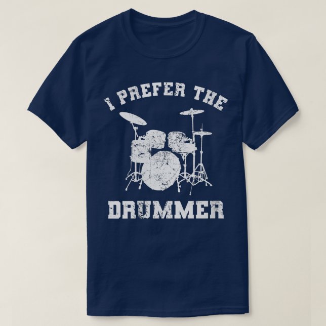 Camiseta Mujeres a las que prefiero el Drummer Funny Love D (Diseño del anverso)