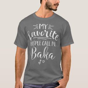 Camiseta Mujeres Abuela Baka Mi Gente Favorita Me Llama Bak