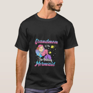 Camiseta Mujeres Abuela De La Sirenita De Cumpleaños Coinci