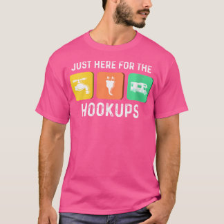 Camiseta Mujeres Acá Por Los Enganches Camping Gracioso Rv