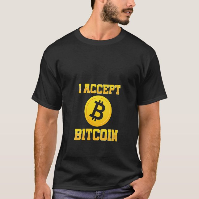Camiseta Mujeres Acepto La Moneda De Cripto De Bitcoin Btc  (Anverso)