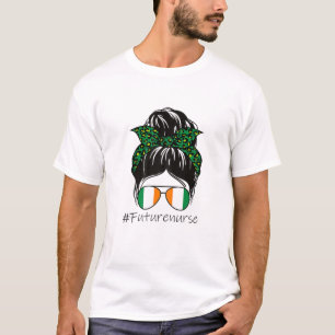Camiseta Mujeres afortunadas futuras enfermeras de la vida 