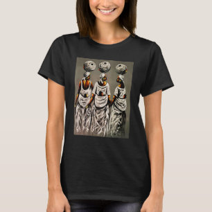 Camiseta Mujeres africanas cargando bebés Ar colorido afric