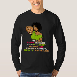 Camiseta Mujeres africanas Chica Soy una mujer negra histor