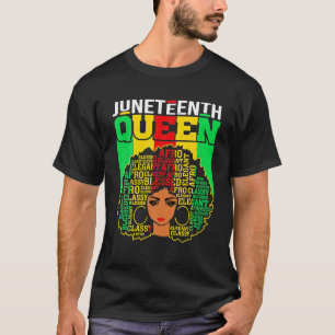 Camiseta Mujeres africanas divertidas Melanin Junetdecin Re