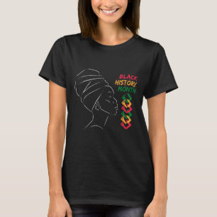 Camiseta Mujeres afro de color Mes de historia negra hombre