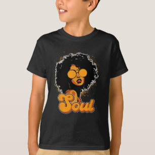Camiseta Mujeres afro funk de los 70 Soul estilo retro vint