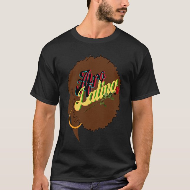 Camiseta Mujeres Afro Latina Latina AF Empower and Unifie (Anverso)