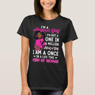 Camiseta Mujeres afro negras reina Leo Virgo cumpleaños soy