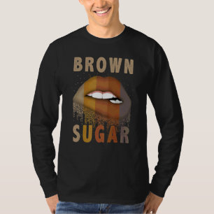 Camiseta Mujeres Afro Reina negra Chica levanta a Brown Mel