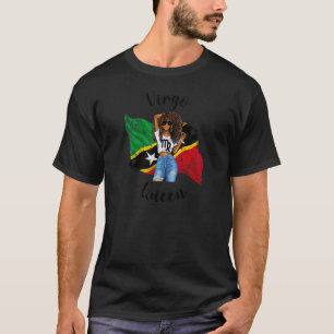Camiseta Mujeres Afro San Cristóbal y Nieves Virgo Reina Af