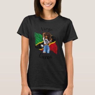 Camiseta Mujeres Afro San Cristóbal y Nieves Virgo Reina Af