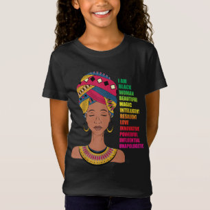 Camiseta Mujeres afroamericanas BHM Melanin Black History M