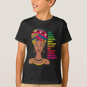 Camiseta Mujeres afroamericanas BHM Melanin Black History M