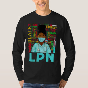Camiseta Mujeres afroamericanas enfermeras negras de LPN Hi