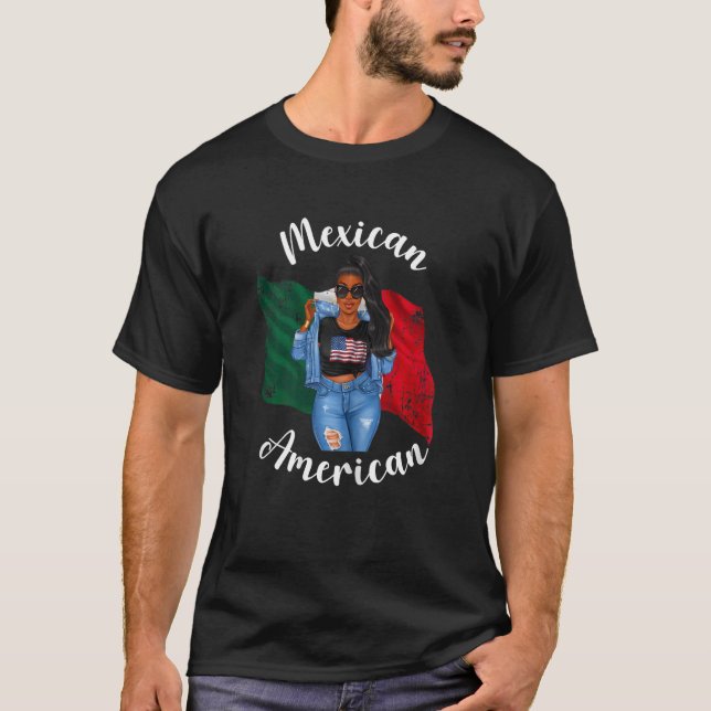 Camiseta Mujeres afroamericanas mitad mexicanas de origen a (Anverso)