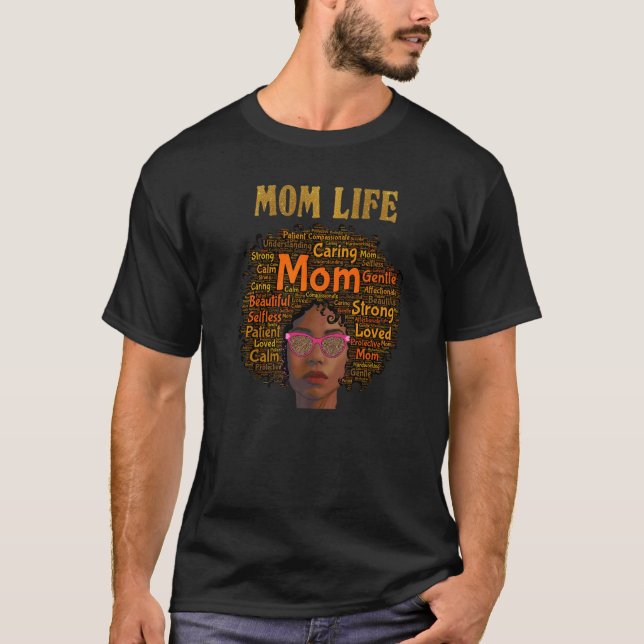 Camiseta Mujeres afroamericanas naturales curly afro negro  (Anverso)