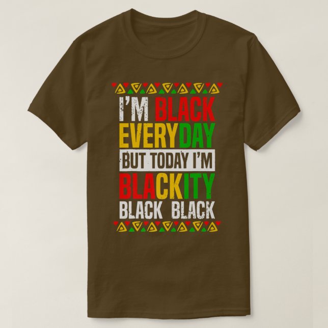 Camiseta Mujeres afroamericanas negras Junio (Diseño del anverso)