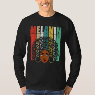 Camiseta Mujeres afronegras Chicas Melanin T African