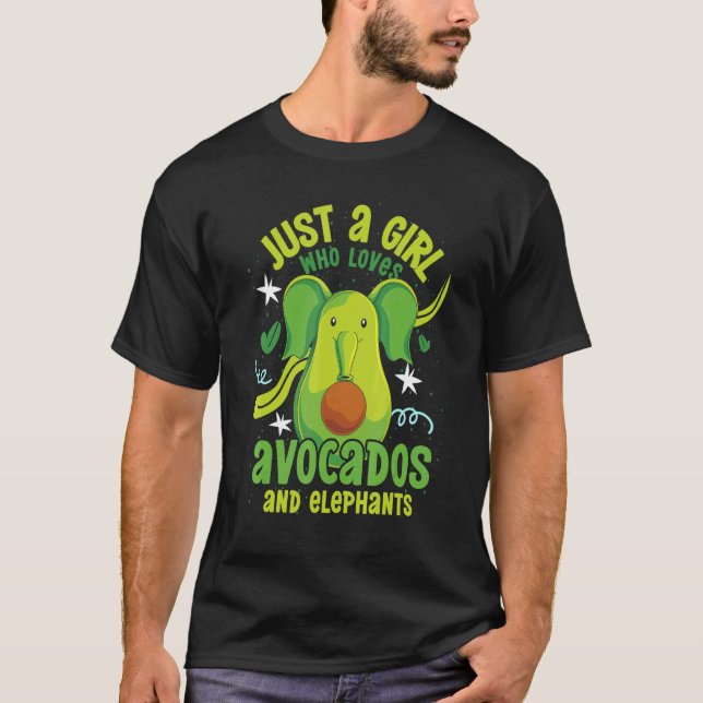 Camiseta Mujeres aguacate África Chicas de animales Elefant (Anverso)
