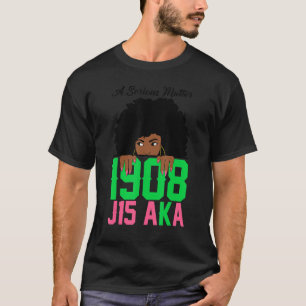 Camiseta Mujeres Aka J15 Fundadora S Day 1908 Mujeres Negra
