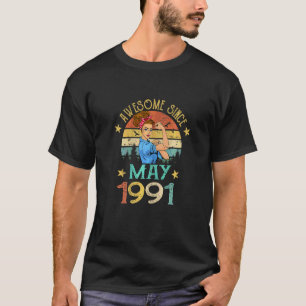 Camiseta Mujeres alucinantes desde mayo de 1991 Nacidas en 