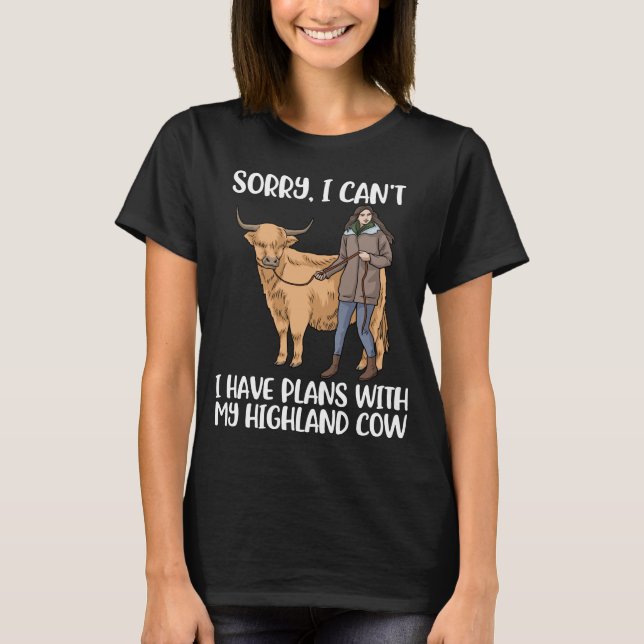 Camiseta Mujeres amantes de las vacas de montaña vacas esco (Anverso)
