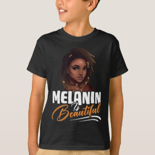 Camiseta Mujeres Americanas Afro Reina Orgullo Negro Melani