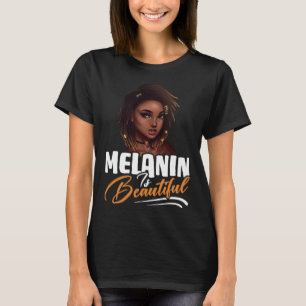 Camiseta Mujeres Americanas Afro Reina Orgullo Negro Melani