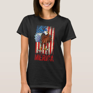 Camiseta Mujeres Americanas Del Águila Calva 4 De Julio