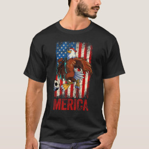 Camiseta Mujeres Americanas Del Águila Calva 4 De Julio