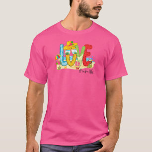 Camiseta Mujeres Amor Verano Mimilife Mimi Love Beach Vacat