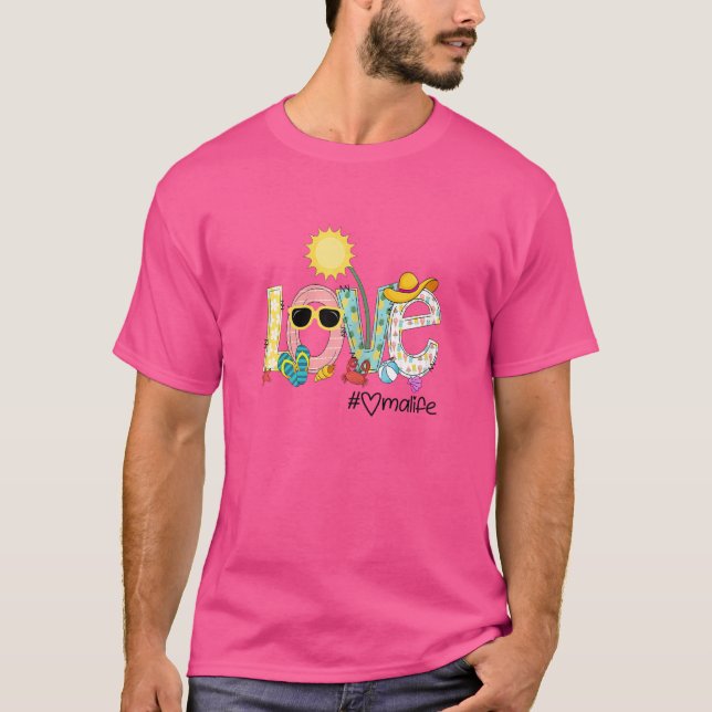 Camiseta Mujeres Amor Verano Omalife Oma Vacaciones Amor (Anverso)