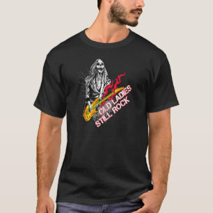 Camiseta Mujeres ancianas siguen rodando esqueleto rocas es