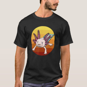 Camiseta Mujeres Animales Axolotl Pescado Mexicano Anfibio 